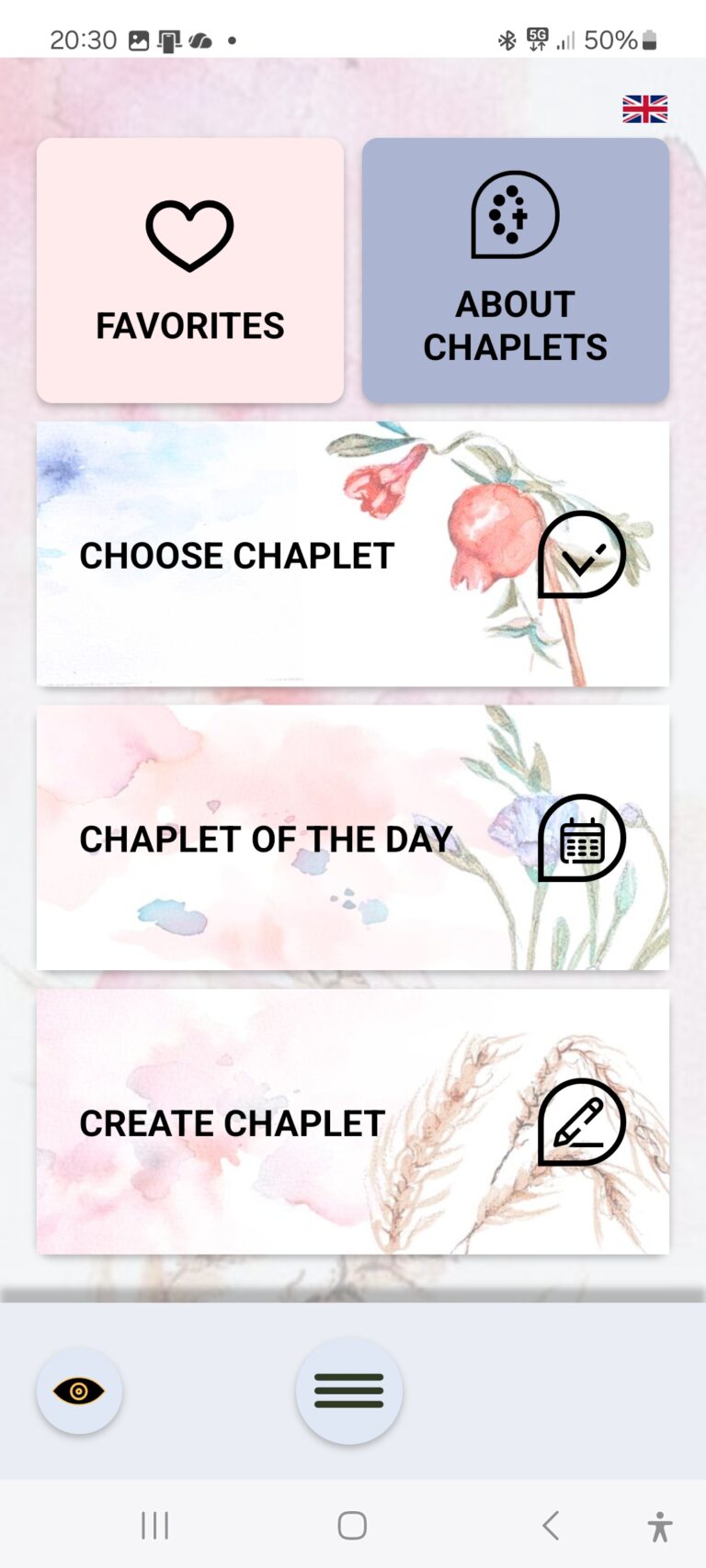Main screen